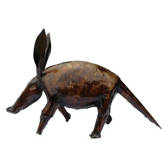 Metal Lifesize Aardvark African Curio