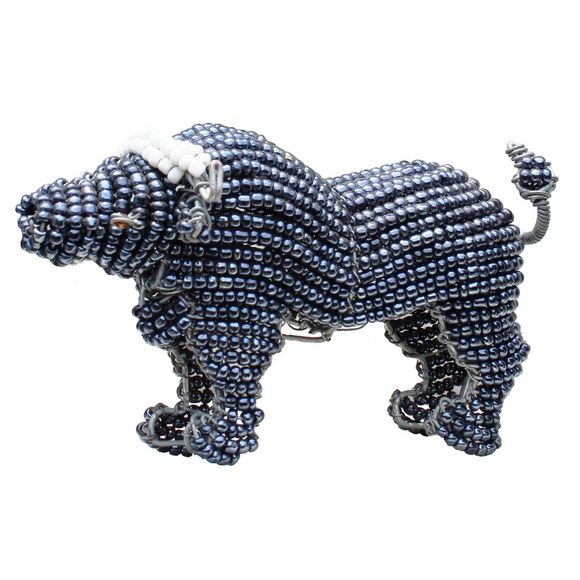 Beaded Buffalo African Curio