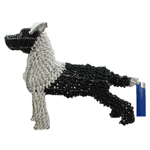 Beaded Collie Dog African Curio