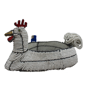 Beaded Chicken Egg Basket African Curio