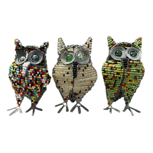 Beaded Owl African Curio